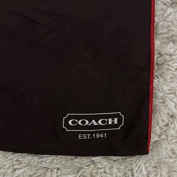 Coach Brown and Red Dust Bag - Picture 2 of 5
